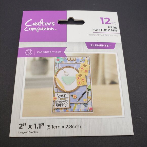 Crafters Campanion Here For The Cake Die Set - Picture 3 of 3